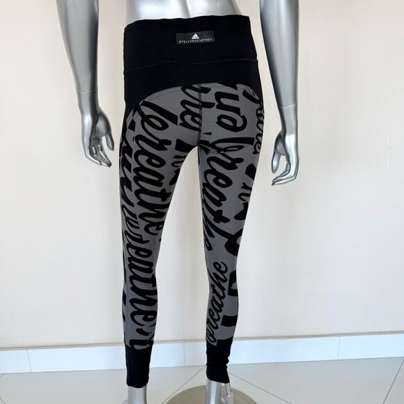 Adidas by Stella McCartney logo print leggings size M - Picture 3 of 8